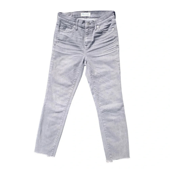Madewell High Rise Skinny Jeans in Gray Dusty Wash Women’s Size 26 - Picture 2 of 11